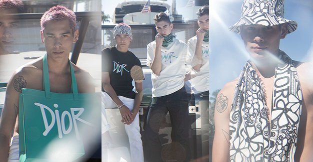 Miami Wardrobe, Stylist, Miami Fashion, Stylist Sports, Stylist, Lifestyle, Still life, Resort, Cruise, Kids Stylist, Prop Stylist, Art Department, Men Styling, Women Styling, Celebrity Stylist - Dior Pre-fall 2020 Evan Mock / Hero Fiennes Tiffin 
Photographer Greg Lotus